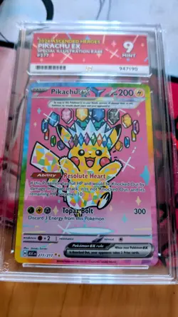 Pokemon TCG Pikachu Ex Ascended Heroes 277/217 Special Illustration ACE 9 - Image 1