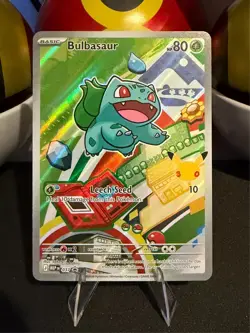 Pokemon Bulbasaur 037 First Partner Illustration Full Art Holo Promo - Image 1