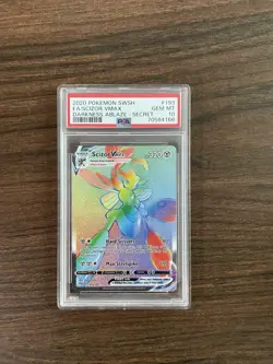 Pokemon TCG Scizor VMAX Darkness Ablaze Secret Rare 193/189 PSA 10 - Image 4