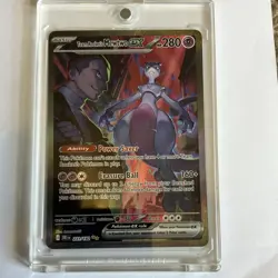 The Pokemon Company Team Rocket's Mewtwo ex 231/182 SV10 Full Art Holo SIR - Image 1