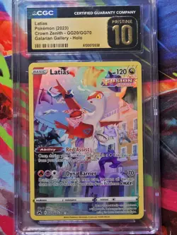Pokemon Latias CGC Pristine 10 Crown Zenith GG20/GG70 Galarian Gallery Holo - Image 3