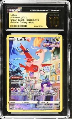 Pokemon Latias CGC Pristine 10 Crown Zenith GG20/GG70 Galarian Gallery Holo - Image 5
