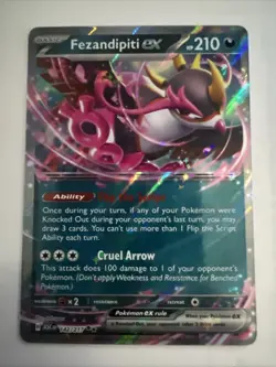 Pokemon Fezandipity ex 142/217 Ascending Heroes English NM Pack To Sleeve Pulled - Image 1