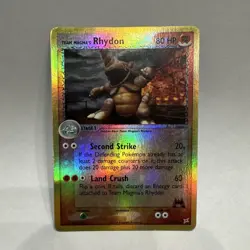 Pokemon Team Magma's Rhydon 22/95 Team Magma vs Team Aqua Reverse Holo Rare 80 … - Image 1