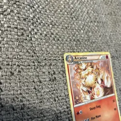 Pokemon TCG Arcanine 1/123 HeartGold SoulSilver (HS) Rare 2010 - Image 3