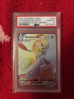Pokemon Gardevoir VMAX Secret Rare Full Art Holo Champion's Path 076/073 PSA 10 - Image 1