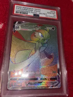 Pokemon Gardevoir VMAX Secret Rare Full Art Holo Champion's Path 076/073 PSA 10 - Image 2