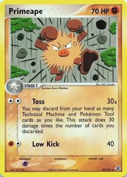 POKEMON Primeape #28/112 Normal FireRed & LeafGreen NM - Image 1