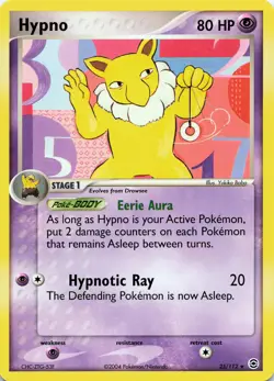 POKEMON Hypno #25/112 Normal FireRed & LeafGreen NM - Image 1