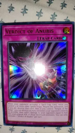 Yu-Gi-Oh! Maze of the Master 1st Edition Verdict of Anubis MZTM-EN009 Ultra Rare - Image 2