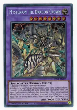 Yugioh Mysterion The Dragon Crown BLMR-EN071 Secret Rare 1st NM - Image 1