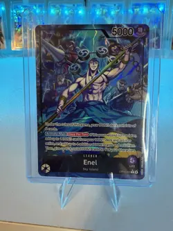 One Piece Adventure On Kami's Island Enel OP15-058 Leader Alt Art English - Image 1