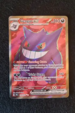 Pokemon TCG Gengar EX Temporal Forces Ultra Rare Card 193/162 Scarlet & Violet - Image 1