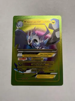 M Shadow Lugia Ex Hp1000 Rainbow Foil Fan Art Display Card NM/M - Image 1