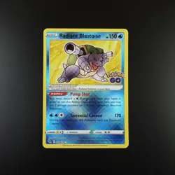 Radiant Blastoise 018/078 Pokemon Go Holo Card - Image 1