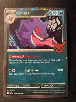 Pokemon Gengar TCG Holo Card 057/091 Trick or Trade Cosmos Near Mint - Image 1