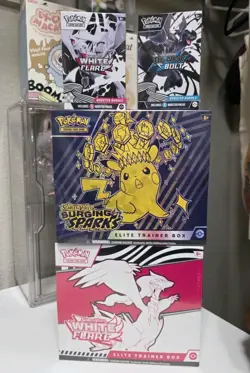 Pokemon Trading Card Surging Sparks , White Flare, Black Bolt NIB Lot - Image 1