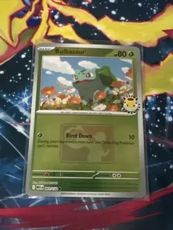 Pokemon Bulbasaur 001/132 Pokemon Day 2026 Reverse Holo Play! Stamped Card - Image 1