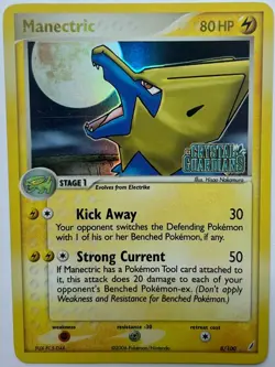 Manectric - 8/100 - Pokemon Crystal Guardians Reverse Holo Card NM - Image 1
