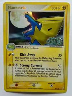 Manectric - 8/100 - Pokemon Crystal Guardians Reverse Holo Card NM - Image 3