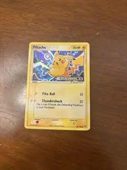 Pokemon TCG Pikachu 60/106 EX Emerald Reverse Holo 50 HP Common English Card - Image 1