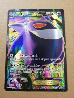 Gengar EX Full Art Holo Card 114/119 XY-Phantom Forces Damaged - Image 1