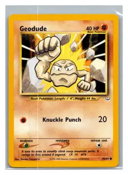 Neo Revelation #44/64 Geodude - Pokemon Card - Image 1