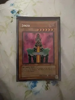 Yu GI Oh Jinzo PSV-000 Secret Rare Hologram Card Near Mint Condition - Image 1
