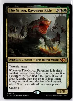 The Gitrog, Ravenous Ride Outlaws of Thunder Junction Regular NM Mythic 0206 - Image 1