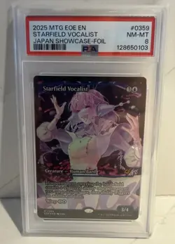 2025 Starfield Vocalist PSA 8 Near Mint Japan Showcase Foil #359 MTG EOE EN - Image 1