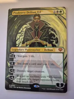 MTG Professor Dellian Fel (Borderless) M Secrets of Strixhaven 283 Regular NM x1 - Image 1