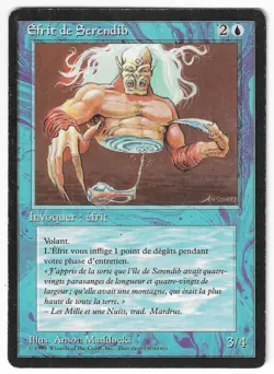 ►Magic-Style◄ MTG - Serendib Efreet - French Revised FBB - Played - Image 1