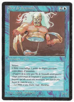 ►Magic-Style◄ MTG - Serendib Efreet - French Revised FBB - Played/Poor (inked) - Image 1
