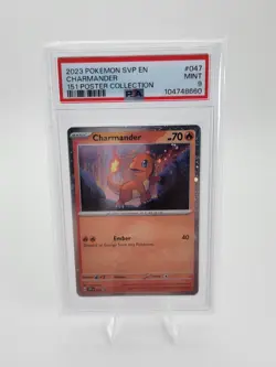 Pokemon - Charmander (Cosmos Holo) - Scarlet & Violet - 047 - Swirl - PSA 9 Mint - Image 1