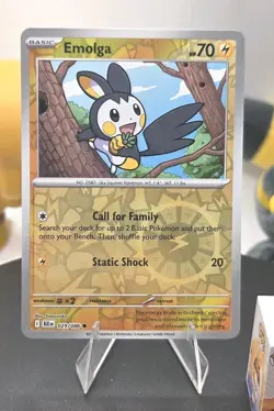 Emolga 029/086 Sv: Black Bolt Reverse Holo - Free Shipping - NM - Pokemon - Image 1
