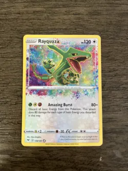 Pokemon TCG Rayquaza 138/185 SWSH04: Vivid Voltage Rare Holo | NM - Image 1