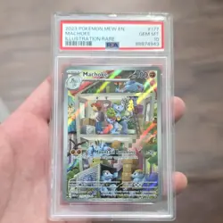 PSA 10 Machoke 177/165 Holo Illustration Rare Pokemon Scarlet & Violet 151 ENG - Image 1