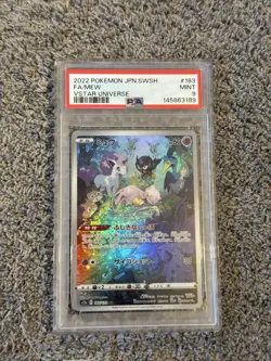 2022 POKEMON JPN SWORD & SHIELD VSTAR UNIVERSE #183 FULL ART/MEW PSA 9 - Image 1