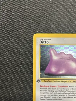 Ditto - 3/62 - Pokemon Fossil 1st Edition Holo Rare Card WOTC Vintage LP - Image 3