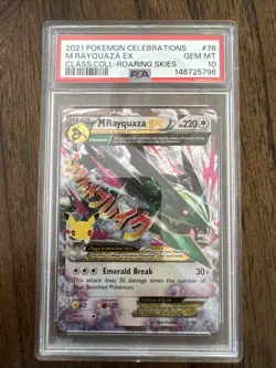 2021 Pokemon Celebrations Mega M Rayquaza EX #76/108 PSA 10 Classic Collection - Image 1