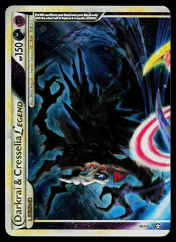 Pokemon Card - Darkrai & Cresselia LEGEND HGSS Triumphant 99/102 LEGEND - Image 1