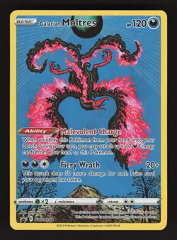 Galarian Moltres SWSH284 Pokemon Sword & Shield Black Star Promo Holo Card - Image 1