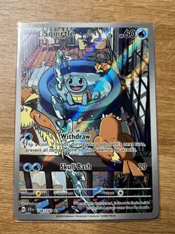 Pokemon Squirtle (148/142) Illustration Rare Full Art Holo - Sv07: Stellar Crown - Image 1
