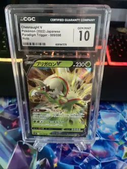 Pokemon TCG Chesnaught V 009/098 Paradigm Trigger Double Rare Holo - Image 1
