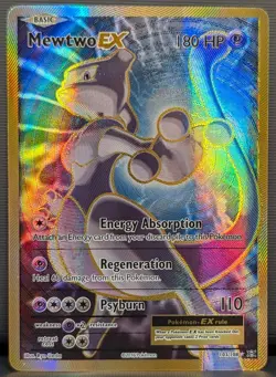 Mewtwo EX Full Art Holo XY Evolutions Pokemon TCG Card 103/108 Ultra Rare NM - Image 1