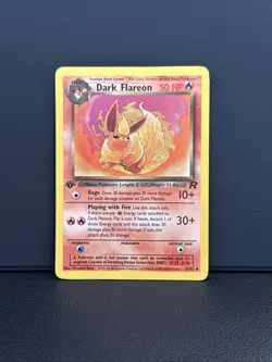 Pokemon TCG Dark Flareon 1st Edition Team Rocket 35/82 Uncommon Regular 50 HP - Image 1