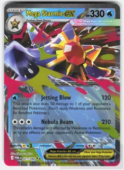 POKEMON MEGA STARMIE EX 021/088 PERFECT ORDER NM - Image 1