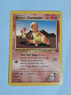 2000 Blaine's Charmander 60/132 - Gym Challenge - NM Pokemon TCG - WotC - Image 1