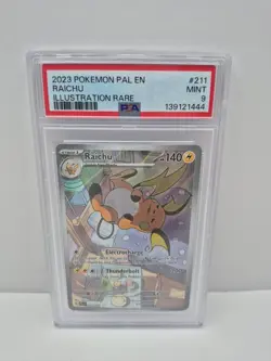 Raichu - Illustration Rare SV02: Paldea Evolved 211/193 PSA 9 Pokemon - Image 1
