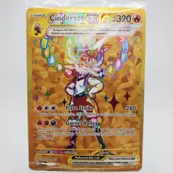 Pokemon Scarlet & Violet Promo Sealed Cinderace Ex 163 Gold Holo - Image 1